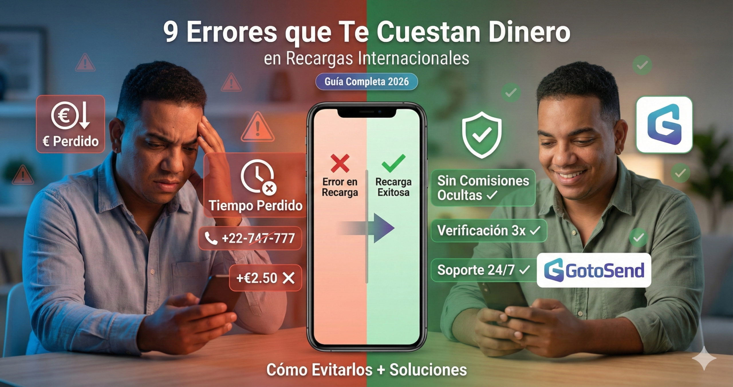 9 Errores en Recargas Internacionales (Cómo Solucionarlos)