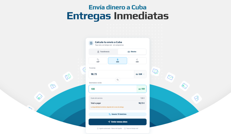 Tipo de cambio del dólar, el euro y el MLC para remesas a Cuba