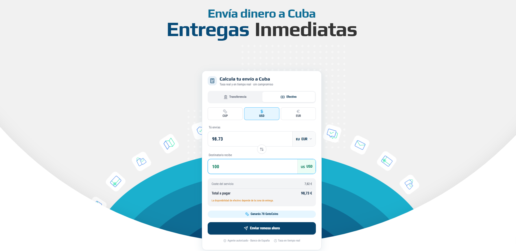 Tipo de cambio del dólar, el euro y el MLC para remesas a Cuba
