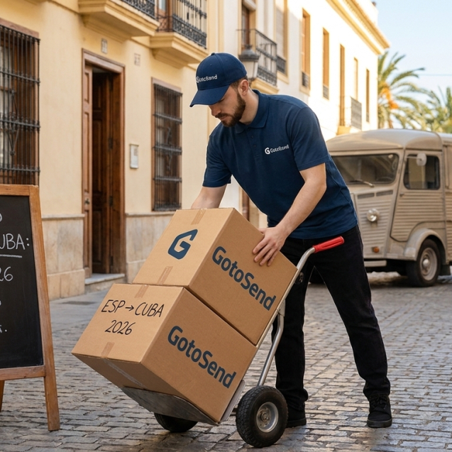 Enviar paquetes a Cuba desde España con GotoSend