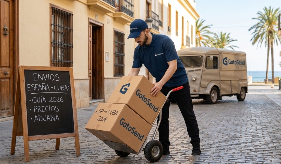 Enviar paquetes a Cuba desde España con GotoSend