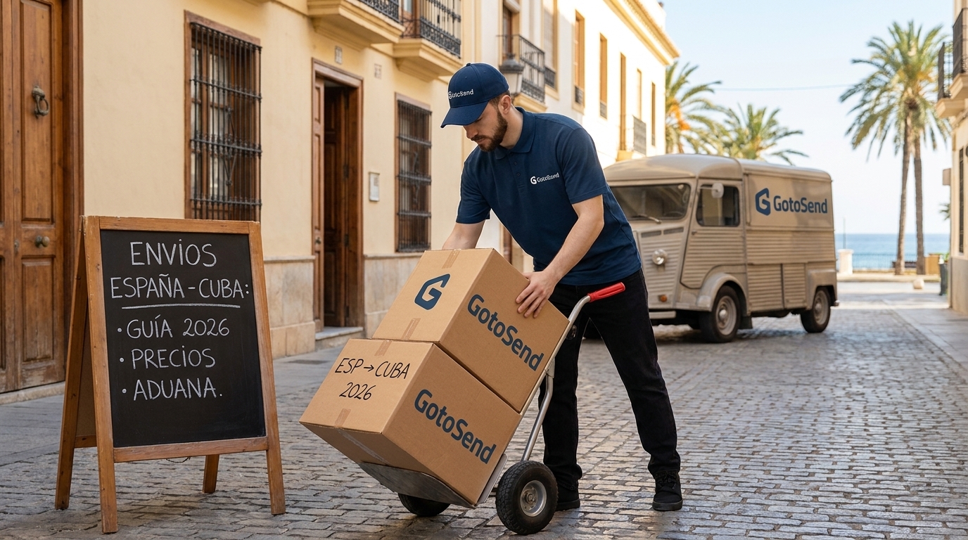 Enviar paquetes a Cuba desde España con GotoSend